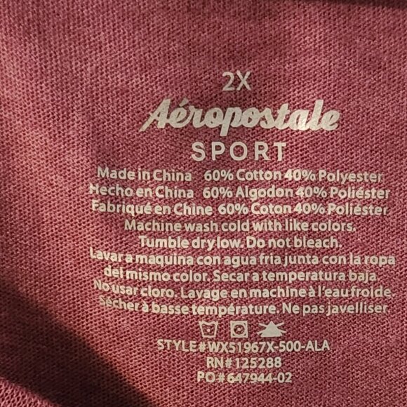 Women's t-shirt, Aeropostale, Aero Sport Athletic Club, 2X, NWT - Picture 3 of 4